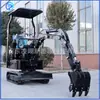 Excavadora pequeña tipo oruga una máquina multiusos agrícola huerto invernadero máquina de gancho pequeño máquina de gancho especial de ingeniería