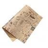 Buquê de flores de papel kraft retrô espessado transfronteiriço embalagem de flores frescas caixa de presente papel de embalagem para presente em estoque atacado