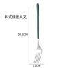 Cuchara pequeña personalizada de acero inoxidable 430 Cuchara japonesa para postre y café Mango largo Cuchara coreana Tenedor Cuchara para helado Vajilla
