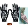Plantillas de Henna para Manos de Venta Caliente Transfronterizas, Huellas de Mano para Bodas, Decoraciones de Manos para Escenario, Tatuajes Temporales de Mano