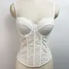 Sujetador Camisola Sexy con Diseño Jacquard de Encaje, Nuevo Estilo Transfronterizo para Mujer, Hermoso Diseño de Espalda, Sujetador Adelgazante con Ballenas