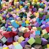Tofu Una herramienta de metal degradado Arte de uñas Agarre especial Mini palmadita Esponja de uñas Clip Rubor Pegamento Tofu