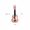 Transfronterizo Más vendido Acrílico de doble cara Colgante de guitarra Decoraciones Colgante Accesorios Llavero Accesorios