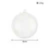 Bola de Natal de Alta Transparência Enfeite de Árvore de Natal Bola Plástica Oca Bola Redonda Acrílica Irregular Caixa com Decoração de Natal