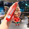 Llavero Creativo de Dibujos Animados Personajes de Fútbol Cr7 Lindo Penaldo Personajes Llavero Bolso Colgante Pequeño para Hombres y Mujeres