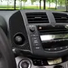 Adecuado para 06-13 Toyota RAV4 antiguo RongFang panel de interruptor de luz de advertencia accesorios interiores fibra de carbono real