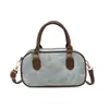 Boston Retro Gran Capacidad Otoño 2026 Nueva Moda Bolso de Mujer Bolso de Hombro con Textura Simple Bolso de Mano Bolso Cruzado