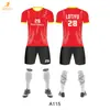 Uniformes de Fútbol Digitales Estampados de Cuerpo Completo Personalizados como un Juego Completo de Uniformes Transpirables de Secado Rápido para Clases de Fútbol Infantil