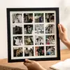 Marco de Fotos DIY de Nueve Cuadrículas de Madera Maciza Tendencia Ins Conmemorativo 48/30 Cuadrículas Regalo para Mejores Amigos y Amigos Soporte para Exhibición de Fotos
