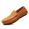37-47 Talla Grande Zapatos de Cuero Genuino para Hombre Zapatos Casuales de Cuero Zapatos de Conducción para Hombre Slip-on