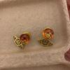Pendientes Sweet Spice Girl de dos piezas con diseño de planeta Saturno, ligeros, de lujo, modernos y creativos, con diseño de planetas.