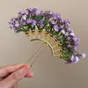 Pasador de Flor Estrellada de Otoño e Invierno, Estilo Bosque, Dulce y Fresco, Elegante Pasador, Accesorio para el Cabello de Estilo Niche de Alta Gama para Mujeres