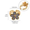 Nueva Serie de Anillos de Acero Inoxidable con Goteo de Aceite de Amazon para Mujer, Anillos Ajustables de Sirena Personalizados, Flores al por Mayor