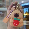 Bolsa de monedas popular de Capibara Llavero Cabeza de silicona Bolsa de almacenamiento para auriculares Bolso colgante Accesorios Regalos pequeños Al por mayor