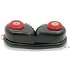 Abrazadera de cuerda de aleación de aluminio negra con punto transfronterizo, abrazadera de alambre para Pilates, placa de sujeción de cuerda automática para navegación en barco