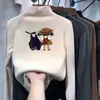 Camiseta de Manga Larga para Mujer en Color Albaricoque, Nuevo Estilo Otoño e Invierno 2026, Corte Delgado de Nicho, Favorecedora, Camiseta Base de Terciopelo Alemán, Top Único y Exquisito