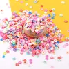 Pedaços de argila macia mista estrelas e nuvens fatias DIY arte de unha feita à mão capa de celular copo d'água acessórios de areia movediça