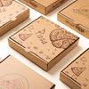 Cajas de Papel Kraft Impresas Personalizadas, Cajas de Papel para Comida, Cajas de Empaque para Llevar de Pollo Frito y Barbacoa, Cajas Bento para Ensaladas y Arroz Frito, Al Por Mayor