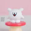 Accesorios de dibujos animados para manualidades, cara sonriente tridimensional, figura de perro linda, decoración divertida para escritorio, accesorios de interior, materiales al por mayor