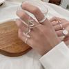 Anillo sencillo de plata 925, anillo que no se decolora, diseño de nicho, sensación de estilo ins, joyería simple, anillo de plata esterlina de alta gama, venta al por mayor para mujeres