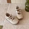Zapatos Individuales Mary Jane para Niñas de Combinación Versátil 2026 Nuevo Estilo Primavera/Otoño Boca Baja Banda Elástica Suela Suave Zapatos de Ballet Casuales Deportivos