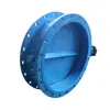 Válvula Mariposa de Ventilación, Válvula de Control de Aire para Humo y Polvo en Tubería de Colector de Polvo, Válvula de Brida Manual/Eléctrica/Neumática tipo Mariposa de Turbina