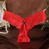Roupa íntima sexy feminina de renda transparente cintura baixa doce fio dental elástico tentação T-back 2106