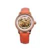 Reloj Mecánico Totalmente Automático Ogas Hollow Diamond Oficial para Mujer, Reloj Impermeable Luminoso Elegante y Sencillo
