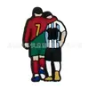 Decoración para el Mundial DIY Charms de Zapatos Deportivos de Fútbol Parches de Goma Suave de PVC Accesorios para Zapatos de Jardín