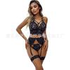 Comércio exterior Europeu e Americano nova lingerie sexy Amazon sexy transparente renda multi-colorido split tentação terno atacado