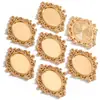 35*25mm Diámetro Interior Gema del Tiempo Aleación Base Ovalada Accesorios para Joyería DIY Colgante de Collar C83