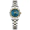Reloj para Mujer Transfronterizo Modelo Nuevo Resistente al Agua Luminoso Moda Reloj de Cuarzo Transmisión en Vivo Comercio Exterior Más Vendido Reloj con Doble Calendario
