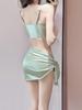Traje de Baño Bikini Femenino Sexy Puro Deseo Conjunto de Tres Piezas 2025 Nuevo Vacaciones en la Costa Aguas Termales Comercio Exterior Bikini Dividido