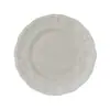 Xinming Prato de Jantar Cerâmico Redondo 8 polegadas Estilo Francês com Renda Brilhante Retro Base Branca Louça Doméstica Simples