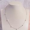 Collar de Plata de Ley S925 Cielo Estrellado Perla de Agua Dulce Natural Gargantilla Ajustable Cadena para Clavícula para Mujer Moda Geométrica Estilo Commuter
