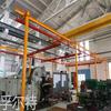 Linha de montagem de oficina de aço flexível de trilho KBK guindaste de viga única de suspensão combinada leve guincho elétrico de controle remoto