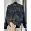 Sudadera de moda Harajuku con temperamento ins, versátil, retazos, proceso tie-dye, popular, estilo japonés perezoso, nuevo, literario