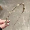 Diadema de Alta Gama Estilo Coreano Lujo Ligero, Diadema Sencilla con Pedrería, Pasador Elegante, Accesorios para el Cabello Sencillos y Elegantes