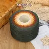 Fio de algodão mercerizado degradê em formato de bolo, fio de oito cabos tecelado à mão, multicolorido, não forma bolinhas, respirável para manta e xale