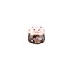 Cor cerâmica gato diy jóias acessórios carro pingente cerâmica pequena jóias pingente atacado flor de ameixa gatinho pingente