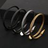Pulsera de alambre de acero con clavos nueva, directa de fábrica, joyería de metal de acero inoxidable con personalidad simple europea y americana
