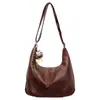 Yue Zi 2026 Otoño Temprano Nueva Bolso Cruzado de Hombro de Gran Capacidad Retro Bolso Tote de Moda Tendencia Bolso Sencillo de Axila