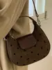 Bolso de Hombro Cruzado para Mujer con Lunares y Lazo 2025 Nuevo Estilo Coreano de Nicho de Moda para Mujer