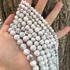 Piedra de Malla Negra Natural Cuentas Redondas Esmeriladas Cuentas Sueltas Fábrica de Joyería Transfronteriza Amazon Shopee Aliexpress Venta al por Mayor