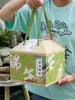 Nueva Caja de Regalo de Zongzi del Festival del Bote del Dragón Caja de Empaque Caja Vacía Bambú Tejido Creativo de Moda Gran Capacidad Caja de Regalo Personalización