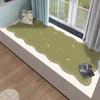 Cojín para mirador color crema, Colchoneta gruesa tipo tatami, Tapete para balcón, Alfombra para cabecera de dormitorio, Alfombra suave y agradable al tacto