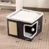 Ninho de pet mais vendido da Amazon, casa de gato dobrável, banco de armazenamento para casa, ninho de gato de camada dupla resistente a arranhões, disponível para atacado do fabricante