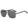 2026 Moda Europea y Americana Nueva Gafas de Sol Retro con Patillas de Resorte de Marco Grande para Conducir y Ciclismo, Gafas Aviador Versátiles para Hombre