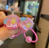 Diadema Trenzada Arcoíris para Niños Goma para el Cabello Muñeco de Dibujos Animados Lindo Goma Elástica Accesorios para el Cabello DIY Estuche de Cuero para Mujer Venta al por Mayor