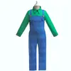 Conjunto de dos piezas de cosplay de Mario de la película New Super Horsepower europea y americana para fiesta de niños